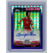 2024-25 Topps Chrome Breakers Delight Lenny Wilkens #TCA-LWI Topps Chrome Autographs Purple Geometric Refractor - (1:4 breaker) Cleveland Cavaliers