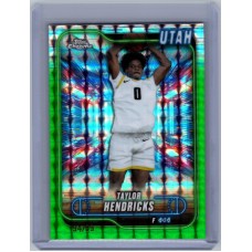2024-25 Topps Chrome Breakers Delight Taylor Hendricks #31 Green Geometric Refractor - (1:2 breaker) /99 Utah Jazz