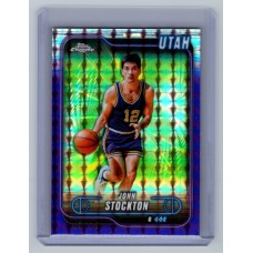 2024-25 Topps Chrome Breakers Delight John Stockton #46 Purple Geometric Refractor - (1:1 breaker) /129 Utah Jazz