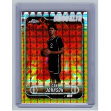 2024-25 Topps Chrome Breakers Delight Cam Johnson #159 Gold Geometric Refractor - (1:3 breaker) /50 Brooklyn Nets