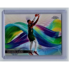 2024-25 Topps Chrome Breakers Delight Damian Lillard #H-10 Helix 1:386 hobby, 1:97 breaker packs. Milwaukee Bucks
