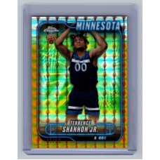 2024-25 Topps Chrome Breakers Delight Terrence Shannon Jr. #105 RC Gold Geometric Refractor - (1:3 breaker) /50 Minnesota Timberwolves