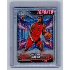 2024-25 Topps Chrome Breakers Delight Jonathan Mogbo #194 RC Refractor - (1:2 hobby, 4:1 breaker: 1:8 value, 1:7 mega) Toronto Raptors