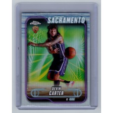 2024-25 Topps Chrome Breakers Delight Devin Carter #134 RC Refractor - (1:2 hobby, 4:1 breaker: 1:8 value, 1:7 mega) Sacramento Kings