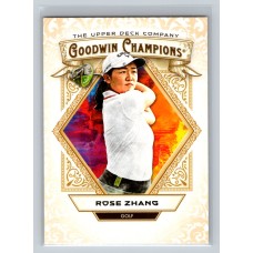 2025 Upper Deck Goodwin Champions Rose Zhang #49 Base Set Golf - Womens