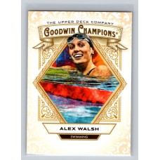 2025 Upper Deck Goodwin Champions Alex Walsh #38 Base Set Rookie Swimming
