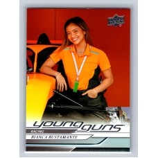 2025 Upper Deck Goodwin Champions Bianca Bustamante #YG-4 Young Guns Rookie Motorsports  1:3 Hobby, 1:3 e-Pack, 1:3 Blaster