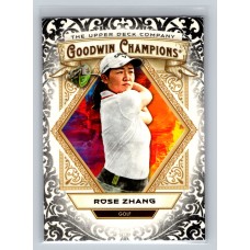 2025 Upper Deck Goodwin Champions Rose Zhang #49 Glossy Black Parallel Golf - Womens 1:2 Hobby, 1:2 e-Pack