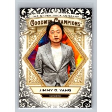 2025 Upper Deck Goodwin Champions Jimmy O. Yang #2 Glossy Black Parallel Comedian 1:2 Hobby, 1:2 e-Pack