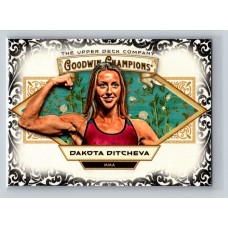 2025 Upper Deck Goodwin Champions Dakota Ditcheva #86 Glossy Black Parallel - Horizontal Rookie MMA - Womens 1:2 Hobby, 1:2 e-Pack