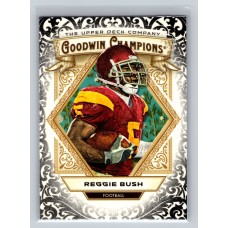 2025 Upper Deck Goodwin Champions Reggie Bush #25 Glossy Black Parallel Football 1:2 Hobby, 1:2 e-Pack