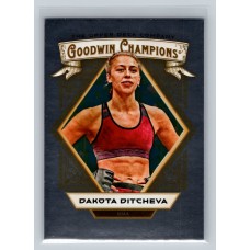 2025 Upper Deck Goodwin Champions Dakota Ditcheva #71 Silver Foil Parallel Rookie MMA - Womens 1:5 Hobby, 1:5 e-Pack, 1:10 Blaster