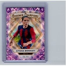 2025 Upper Deck Goodwin Champions Aitana Bonmati #27 Purple Diamond Parallel Rookie Soccer - Womens /99 Random Inserts in Hobby and e-Pack