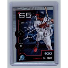 2025 Bowman Drake Baldwin #BTP-65 Bowman Scouts' Top 100 Atlanta Braves
