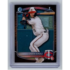 2025 Bowman Caden Kendle #BCP-113 Bowman Chrome Prospects Reptillian Refractor (1:13) Minnesota Twins
