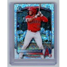 2025 Bowman Kevyn Castillo #BCP-82 Bowman Chrome Prospects Mini Diamond (1:25) Los Angeles Angels