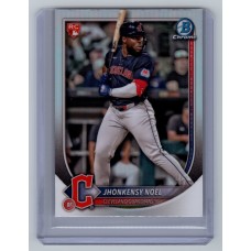 2025 Bowman Jhonkensy Noel #81 Base Red Rookie Redemption Cleveland Guardians