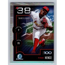 2025 Bowman Tink Hence #BTP-38 Bowman Scouts' Top 100 St. Louis Cardinals
