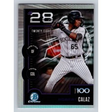 2025 Bowman Robert Calaz #BTP-28 Bowman Scouts' Top 100 Colorado Rockies