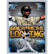 2025 Bowman Leo De Vries #GL-12 Greatness Loading San Diego Padres