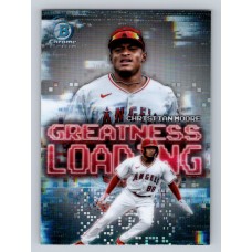2025 Bowman Christian Moore #GL-19 Greatness Loading Los Angeles Angels