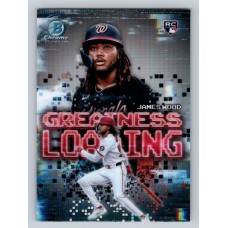 2025 Bowman James Wood #GL-20 Greatness Loading Washington Nationals