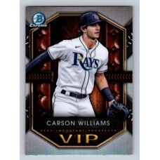 2025 Bowman Carson Williams #VIP-1 Very Important Prospects Tampa Bay Rays