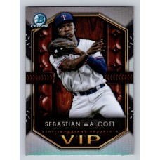 2025 Bowman Sebastian Walcott #VIP-3 Very Important Prospects Texas Rangers