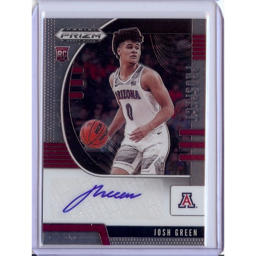 2020-21 Prizm Draft Picks Josh Green #21 Prospect Autographs Arizona Wildcats/Dallas Mavericks