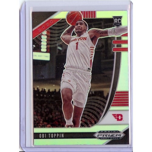 2020-21 Prizm Draft Picks Obi Toppin #7 Base Rookie Prizms Silver Dayton Flyers/New York Knicks 2020-21 Prizm Draft Picks Obi Toppin #7 Base Rookie Prizms Silver Dayton Flyers/New York Knicks