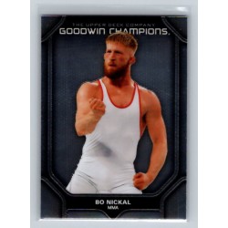 2024 Upper Deck UD Goodwin Champions Bo Nickal Platinum #P47 Rookie MMA 1:5 h, 1:5 e, 1:10 b 2024 Upper Deck UD Goodwin Champions Bo Nickal Platinum #P47 Rookie MMA 1:5 h, 1:5 e, 1:10 b