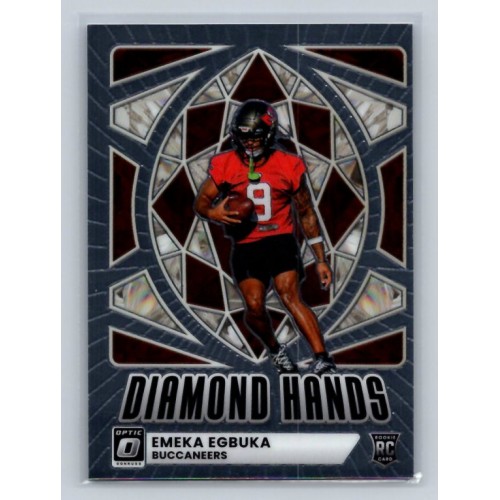 2025 Donruss Optic Emeka Egbuka #4 Diamond Hands Tampa Bay Buccaneers