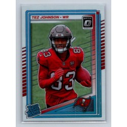 2025 Donruss Optic Tez Johnson #231 Rated Rookies Tampa Bay Buccaneers