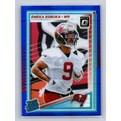 2025 Donruss Optic Emeka Egbuka #265 Rated Rookies Blue Hyper Tampa Bay Buccaneers
