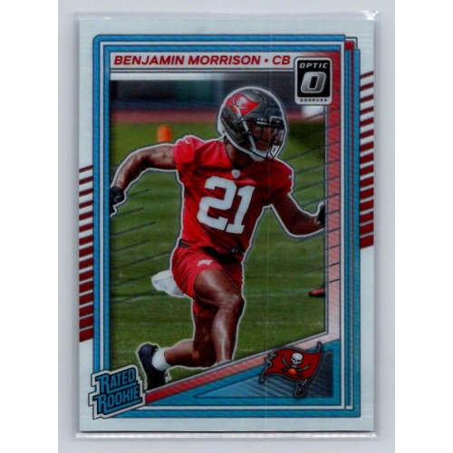 2025 Donruss Optic Benjamin Morrison #236 Rated Rookies Tampa Bay Buccaneers