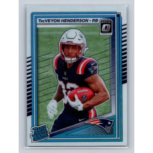 2025 Donruss Optic TreVeyon Henderson #248 Rated Rookies New England Patriots