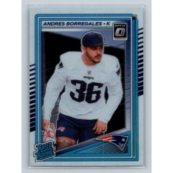2025 Donruss Optic Andres Borregales #287 Rated Rookies New England Patriots
