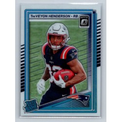 2025 Donruss Optic TreVeyon Henderson #248 Rated Rookies New England Patriots