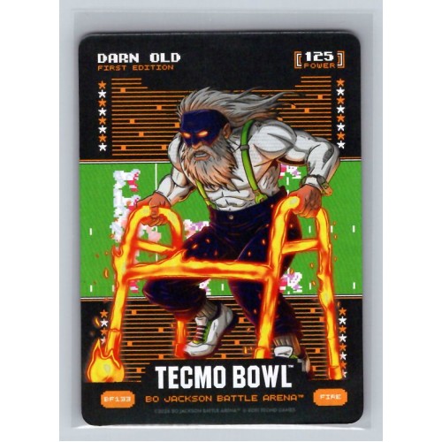 2026 Bo Jackson Battle Arena Tecmo Bowl Sam Darnold Darn Old Battlefoil Fire First Edition 125 #BF133