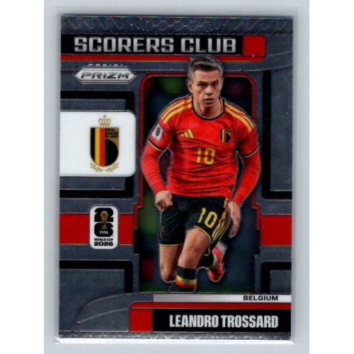 2026 Prizm FIFA World Cup Leandro Trossard Scorers Club # 14 Belgium