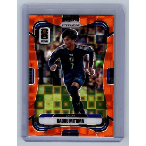 2026 Prizm FIFA World Cup Kaoru Mitoma Base Prizms Orange Pandora /215 # 258 Japan