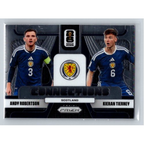 2026 Prizm FIFA World Cup Andy Robertson/Kieran Tierney Connections # 2 Scotland
