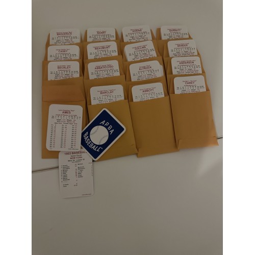 1903 APBA Baseball Season Original Complete Set
