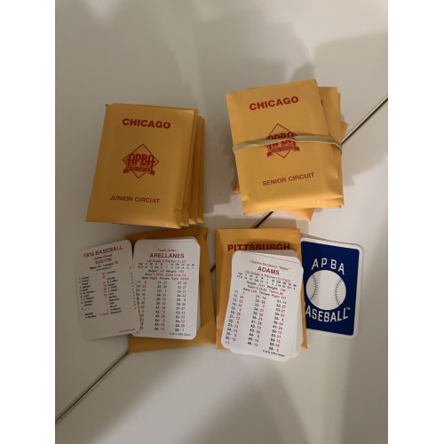 1910 APBA Baseball Season Original Complete Set