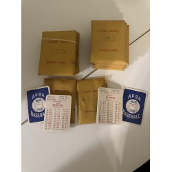 1913 APBA Baseball Season Original Complete Set