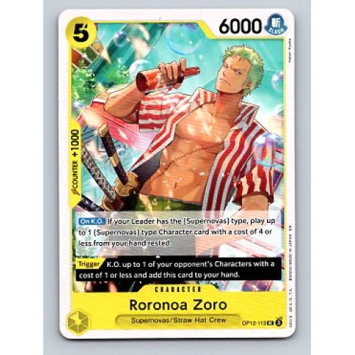 ONE PIECE Legacy of The Master Roronoa Zoro  #OP12-113