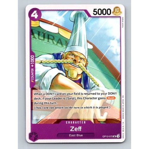 ONE PIECE Legacy of The Master Zeff  #OP12-072