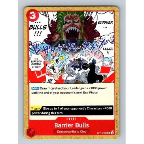 ONE PIECE Adventure on Kami's Island Barrier Bulls  #OP15-019