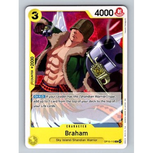 ONE PIECE Adventure on Kami's Island Braham  #OP15-110