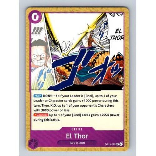 ONE PIECE Adventure on Kami's Island El Thor  #OP15-075